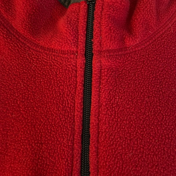Kids Red Old Navy Pullover Zip Up Fleece Sweater 👕 - Picture 3 of 4